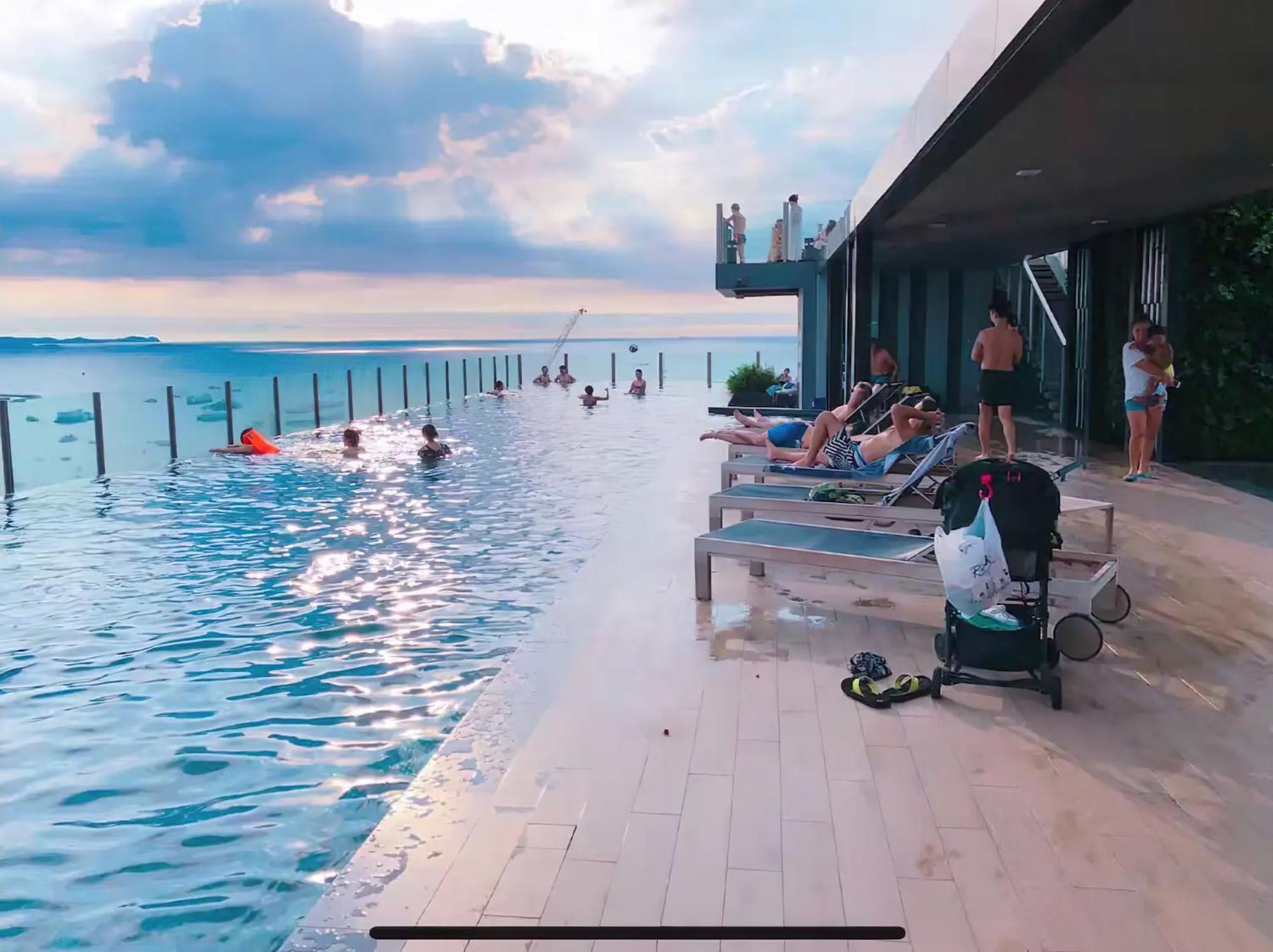Central Pattaya - Sea View Large Balcony Condo With Infinity Pool Exteriér fotografie